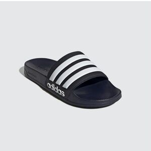 Adidas Black and White Slide Sandals Unisez